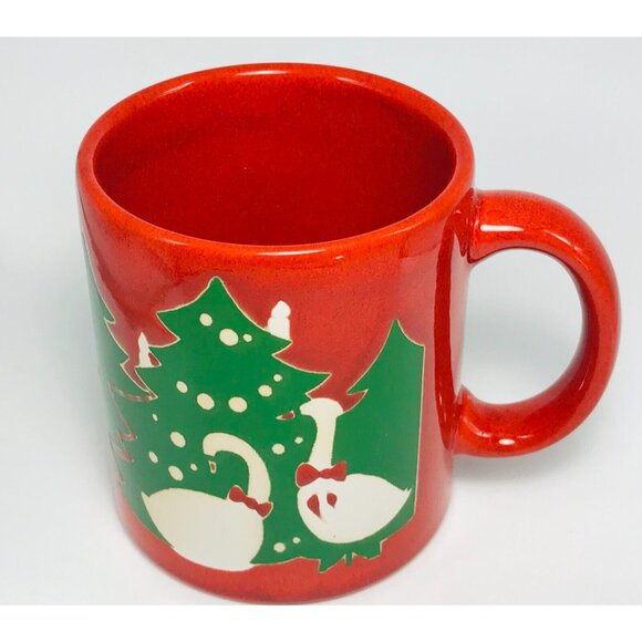 Vintage Waechtersberg Christmas Goose Mug Spain Holiday Coffee Cup No Chips - Picture 4 of 6